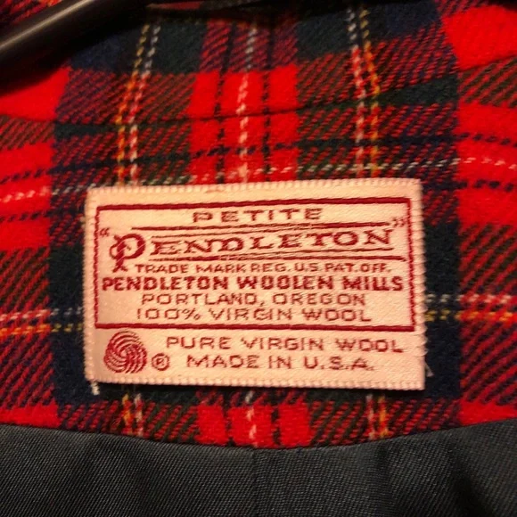 Pendleton vintage wool plaid blazer petite XS - Picture 5 of 5